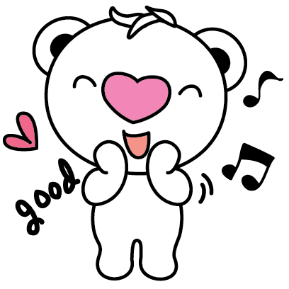 Heartbear, the Messenger of Love - Mango Sticker messages sticker-9