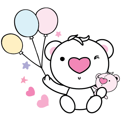 Heartbear, the Messenger of Love - Mango Sticker messages sticker-3