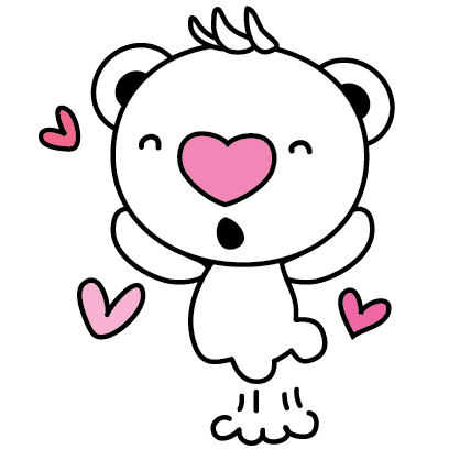 Heartbear, the Messenger of Love - Mango Sticker messages sticker-8