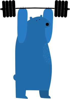 Blue Bear Stickers messages sticker-1