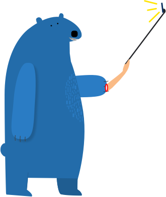Blue Bear Stickers messages sticker-3