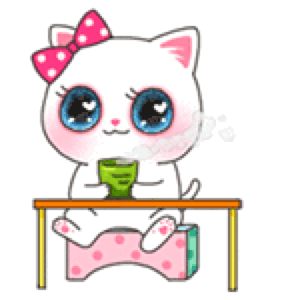 Lovely Cartoon Cat messages sticker-6