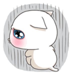 Lovely Cartoon Cat messages sticker-5