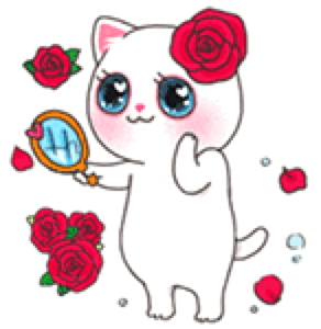 Lovely Cartoon Cat messages sticker-7