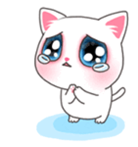 Lovely Cartoon Cat messages sticker-9