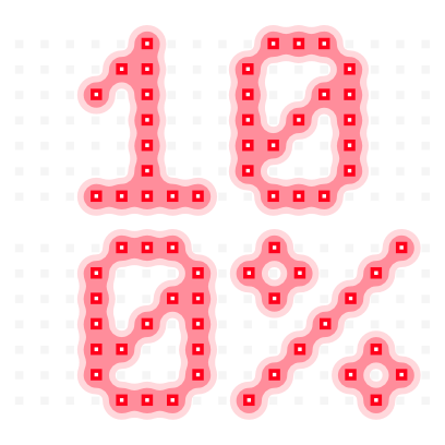 Next Stop: an LED-inspired font as a sticker pack messages sticker-9
