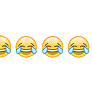 Cyclic rolling emoji messages sticker-6