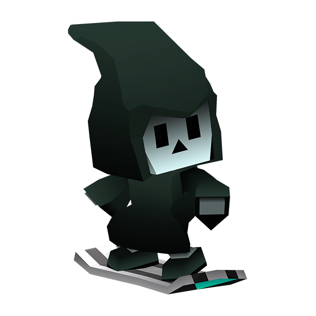 Blocky Snowboarding messages sticker-8