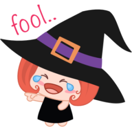 Wikie The Witch stickers by Linh for iMessage messages sticker-8