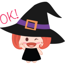 Wikie The Witch stickers by Linh for iMessage messages sticker-7