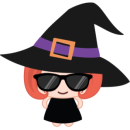 Wikie The Witch stickers by Linh for iMessage messages sticker-9