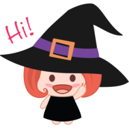 Wikie The Witch stickers by Linh for iMessage messages sticker-1