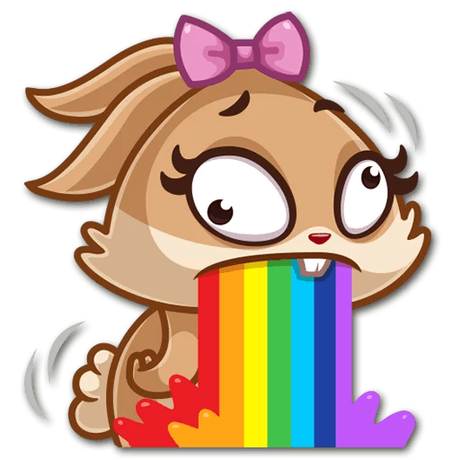 Alfie the animated rabbit messages sticker-7