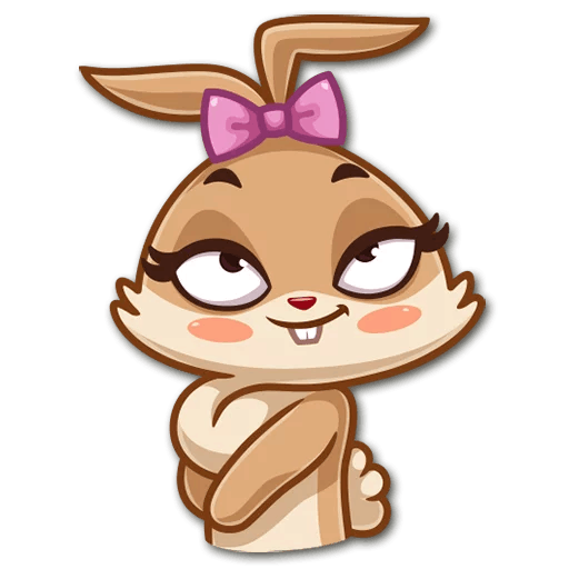 Alfie the animated rabbit messages sticker-11