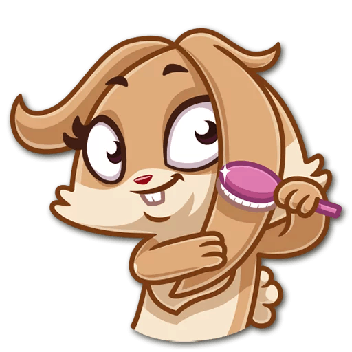 Alfie the animated rabbit messages sticker-9