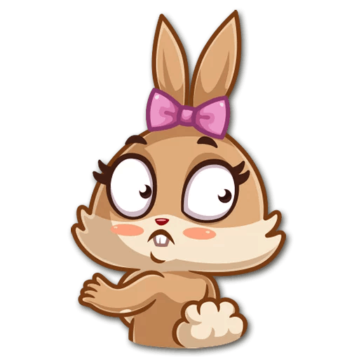 Alfie the animated rabbit messages sticker-6