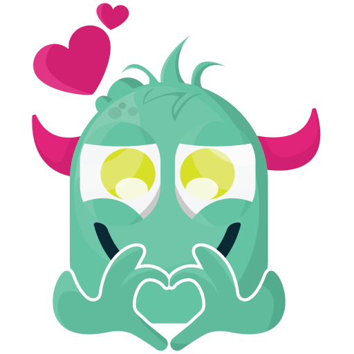 Baby Monster Sticker - Cute Messages messages sticker-9
