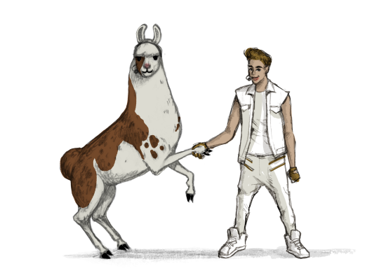 Llama Diplomat - Animated llama stickers messages sticker-1