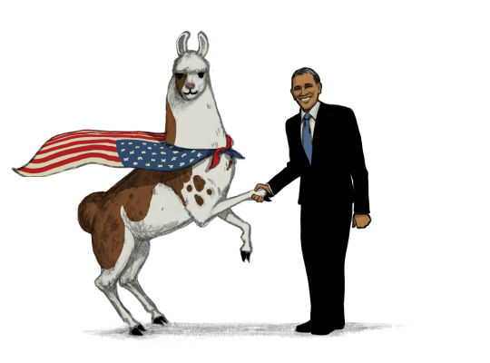 Llama Diplomat - Animated llama stickers messages sticker-9