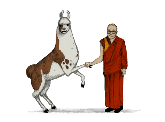 Llama Diplomat - Animated llama stickers messages sticker-3