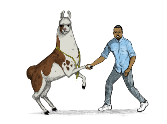 Llama Diplomat - Animated llama stickers messages sticker-6