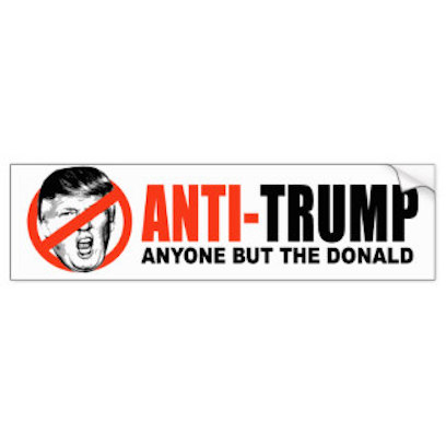 Never Donald Trump for President 2016 Stickers messages sticker-0