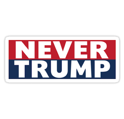 Never Donald Trump for President 2016 Stickers messages sticker-8