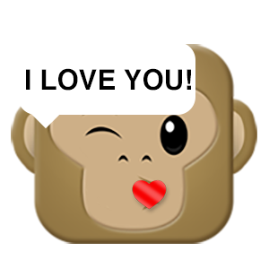 Monkey Emojis messages sticker-3