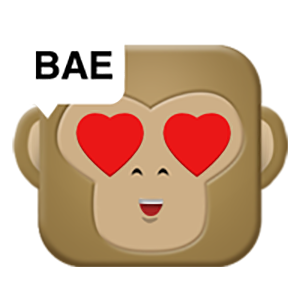 Monkey Emojis messages sticker-10