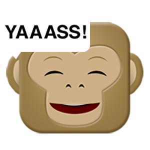 Monkey Emojis messages sticker-7