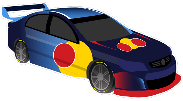 V8 Bathurst Supercars Stickers messages sticker-1