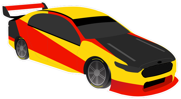 V8 Bathurst Supercars Stickers messages sticker-6