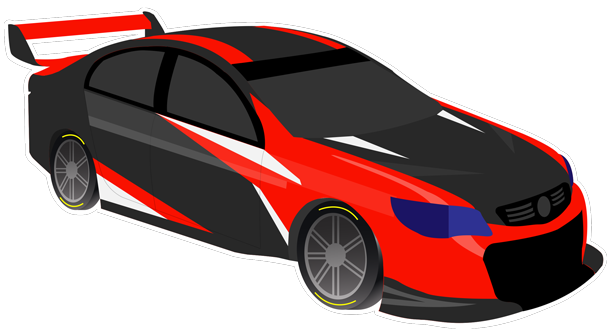 V8 Bathurst Supercars Stickers messages sticker-5