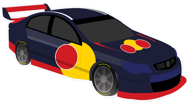 V8 Bathurst Supercars Stickers messages sticker-1