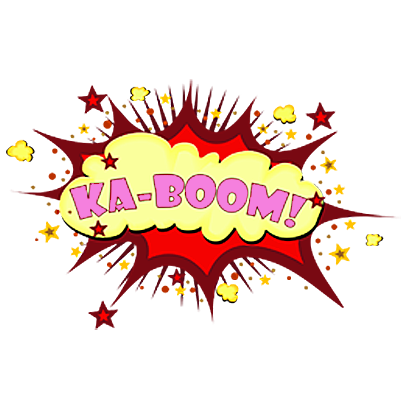 Comic Girl Explosion messages sticker-0