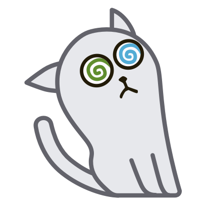 Hoover the Simple cat messages sticker-0