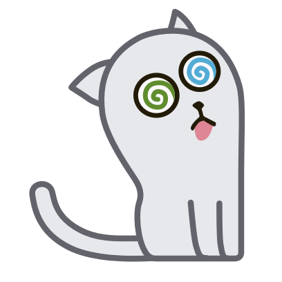 Hoover the Simple cat messages sticker-4