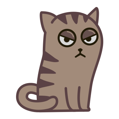 Fixel the Snob cat messages sticker-3