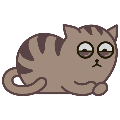 Fixel the Snob cat messages sticker-5