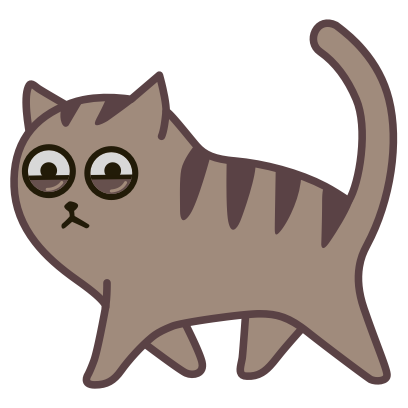 Fixel the Snob cat messages sticker-2