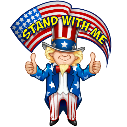 American Greatest messages sticker-1