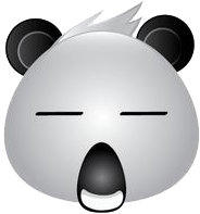 Panda Face Emoji - Sticker messages sticker-2