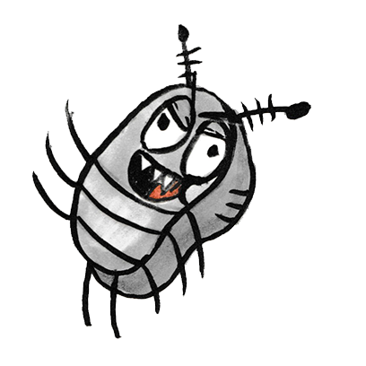 Sammy the Pillbug Stickers messages sticker-5
