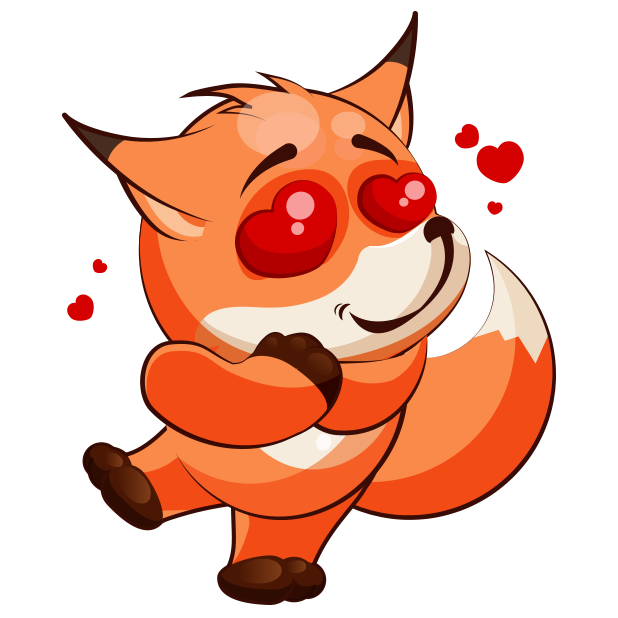 Fox Fun Emoji -Stickers messages sticker-1