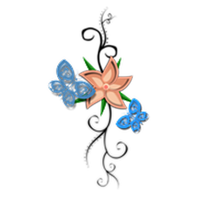 Butterflies Three messages sticker-9