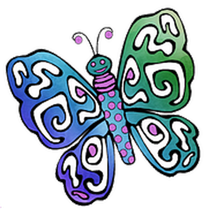 Butterflies Three messages sticker-7