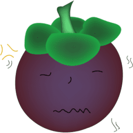 Cute Mangosteen stickers by Hang for iMessage messages sticker-3