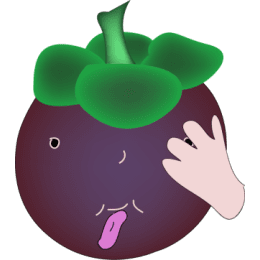 Cute Mangosteen stickers by Hang for iMessage messages sticker-9