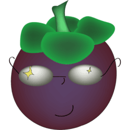 Cute Mangosteen stickers by Hang for iMessage messages sticker-8