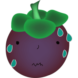 Cute Mangosteen stickers by Hang for iMessage messages sticker-7